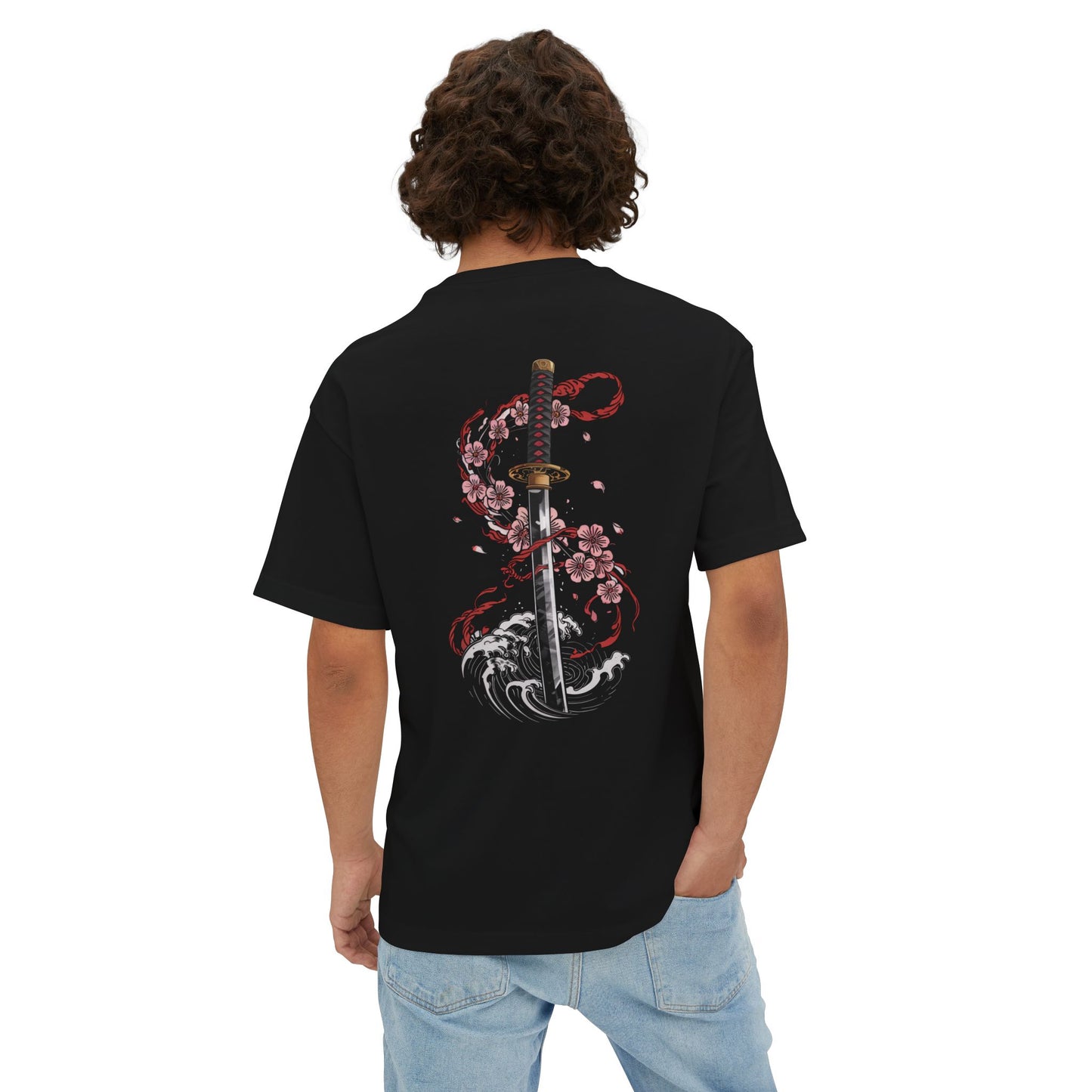 Edge of Silence – Japanese Katana Oversized Tee