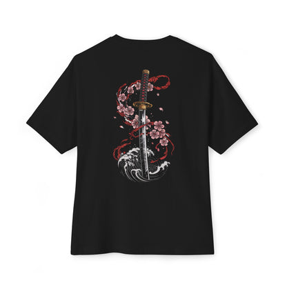Edge of Silence – Japanese Katana Oversized Tee